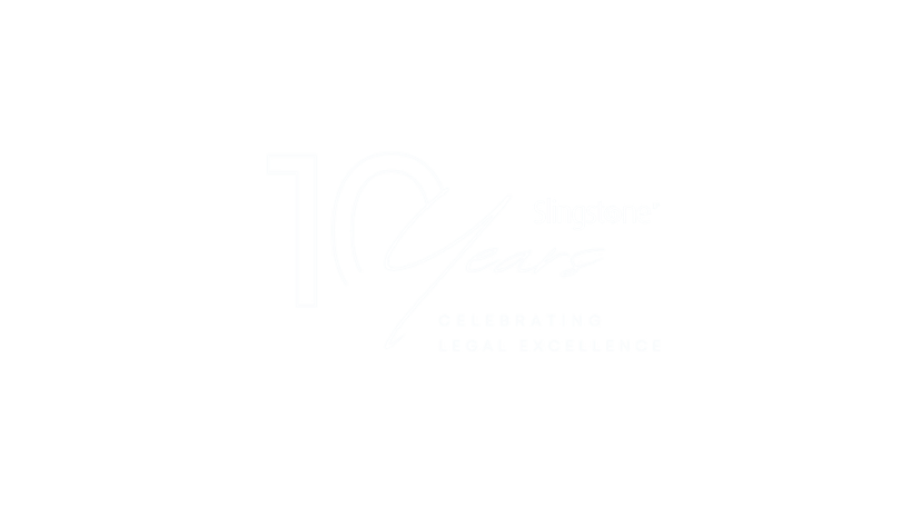 slingstonelaw 10th year anniversary logo